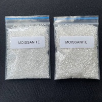 Moissanite Pass Tester II 0.8-2.9 mm Couleur D FL VVS1, Diamant Moissanite Lâche de Petite Taille, Coupe Brillant, Pierre Synthétique pour Bijoux