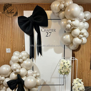 NIKA Big Velour fiocco sovrapposizioni di maternità <span class=keywords><strong>sfondi</strong></span> di genere della ragazza rivelano fondali con fiocco rosa nastro di nozze <span class=keywords><strong>sfondi</strong></span> da Studio - Product Image 5