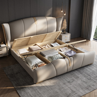 Lit capitonné de luxe moderne King-Size, design luxueux avec cadre en bois, vente spéciale, fabricants de meubles pour la maison