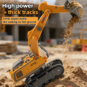 Nouvelle <span class=keywords><strong>pelle</strong></span> hydraulique RC 1:64, <span class=keywords><strong>mini</strong></span>-voiture en alliage, jouet de construction, <span class=keywords><strong>pelle</strong></span> hydraulique avec télécommande 2.4G, camion avec contrôle par application pour enfants - Product Image 3
