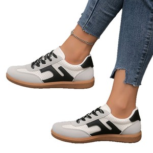 Zapatillas Blancas de Mujer para Primavera, Planas, Talla Grande, Estilo Alemán, Casuales, Deportivas, Combinables con Todo, para Estudiantes - Product Image 5