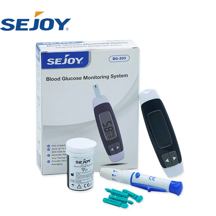 Sejoy Blood Glucose Test Kit Blood Sugar Testing Equipment Glucometre