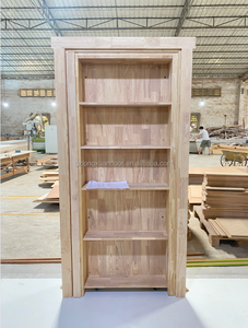 Armoire Murphy en bois massif moderne, intérieur élégant, <span class=keywords><strong>porte</strong></span> cachée élégante, design de <span class=keywords><strong>porte</strong></span> invisible, décoration de pièce secrète - Product Image 5