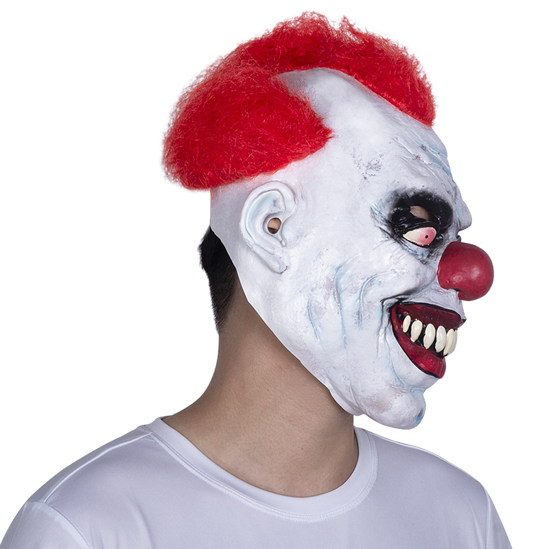 Maschera A Casco Gialla Con Corna - Costume Halloween Per Adulti - Tema Mascherato - Foto 3