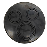Accouplement flexible en caoutchouc naturel avec surface polie, noir, mâle, pour raccord de tuyauterie, taille 1,5 à 4 pouces
