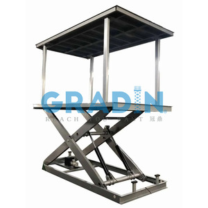 Mesa elevadora <span class=keywords><strong>de</strong></span> tijera hidráulica para coche CE enterrada para garaje <span class=keywords><strong>de</strong></span> casa familiar con techo, aparcamiento subterráneo oculto para coche - Product Image 2