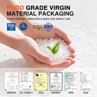 Sachet Doypack à fond carré en aluminium laminé de qualité alimentaire, résistant à l'humidité, avec fermeture éclair, pour aliments pour animaux de compagnie