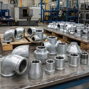 Conectores de Tubería Roscados de Acero Galvanizado Duradero de 150 lb, Estándar JIS para Suministro Industrial de Vapor y Agua - Product Image 3