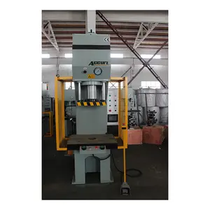 Accurl C Frame coin pressing 80ton deep drawing single arm printing hydraulic press machine