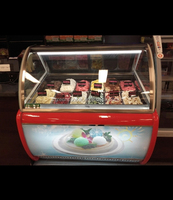 Équipement de réfrigération de congélateur d'étalage d'affichage de Gelato pour l'affichage de crème glacée