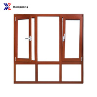 Ventana Abatible Lateral de Aluminio Moderna y Duradera, Impermeable, Insonorizada, Resistente a Huracanes, Tamaño Personalizado para Baño y Casa