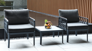 Commercial <b>Outdoor</b> Patio Dining <b>Table</b> Modern Square Design Full Aluminum Wood <b>Plastic</b> Material for <b>Outdoor</b> Furniture Commercial - Product Image 5