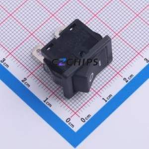 SDDJE10700 Rocker Switch Through hole Component (THT) Switch 21mm 15mm 24.2mm Concave Bend - Product Image 1