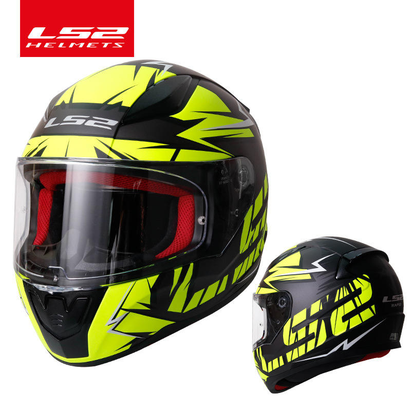 LS2 Rapid Full Face Helmet Safety Style for Motorcyclists