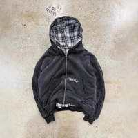 Sweat à capuche oversize réversible en velours uni de style grunge esthétique Y2k, couleur unie, coupe ample, fermeture éclair personnalisée, printemps