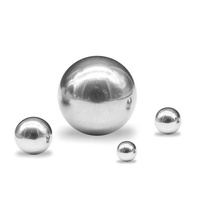 19mm 25mm 32mm 38mm 50mm miroir poli petites boules creuses en acier inoxydable pour la décoration