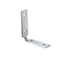 Connecteur d'angle dissimulé en L sans poignée en aluminium pour meuble, cadre de porte et quincaillerie de fixation