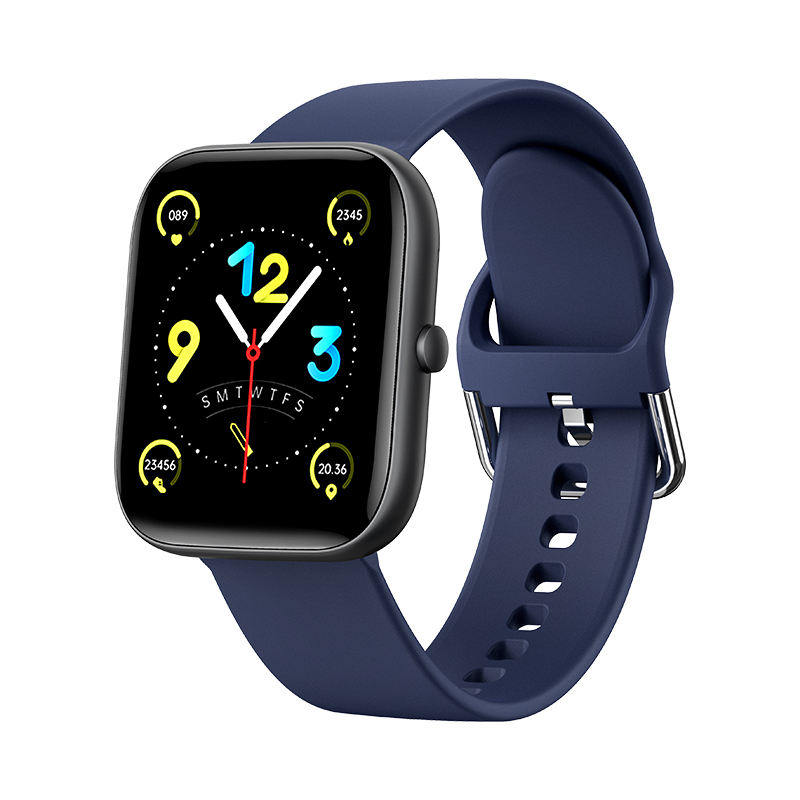 Black case+blue strap