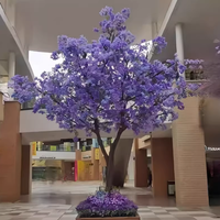 Großer künstlicher LED-beleuchteter rosa Kirschblüten-Sakura-Baum für die Außendekoration