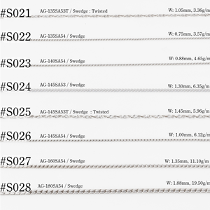 Élégant collier à maillons en argent 925 pour femmes à la mode fait à la machine Swedge chaîne bijoux Nakagawa Corporation P21-004 - Product Image 4