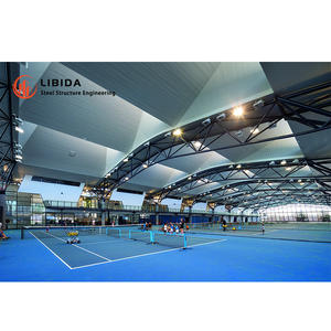 Suministro de fábrica Estructura de acero prefabricada de construcción rápida Almacén de pasillo deportivo de baloncesto con diseño personalizado - Product Image 4