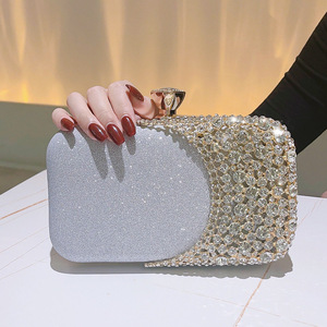 Elegante Bolso de Noche con Pedrería para Mujer, Bolso de Mano de Lujo con Cristales Brillantes, Bolsos de Mano para Mujer - Product Image 4