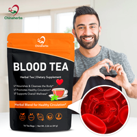Chinaherbs meilleure vente de suppléments à base de plantes naturelles mélangées de qualité supérieure tisane sanguine élevée thé de santé en sac forme végétalien
