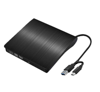 Lecteur optique externe USB 3.0 mince, graveur de DVD RW, lecteur de CD, lecteur/graveur pour ordinateurs portables, graveur de DVD portable pour ordinateur de bureau