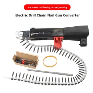 <strong>Screw</strong> Chain Coil Nail <strong>Gun</strong> Head for Woodworking and <strong>Plasterboard</strong> with 50 Nails 1.0kg - Product Image 4