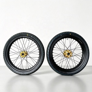 Nuevo Kit de Neumáticos de Conversión KYZ <span class=keywords><strong>17</strong></span> Supermoto, Neumático con Cámara de Butilo para Motocicletas Doble Propósito, Alto Agarre para Calle y Pista - Product Image 4