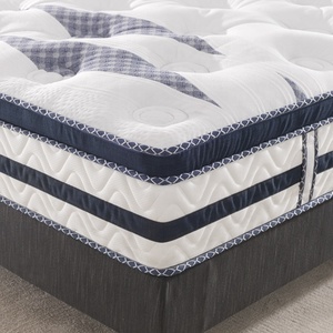 Colchón de Látex <span class=keywords><strong>Talalay</strong></span> Hipoalergénico de Alta Calidad con Cubierta Acolchada, Resortes Ensacados Cómodos, CF19-5, Enrollado y Comprimido en Caja - Product Image 2