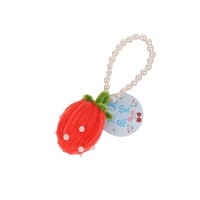 Bracelet en crochet 3D fait main pour femmes, bijoux en perles de fruit de la passion, crochet amigurumi, cerise en tricot, jouets en peluche pour pendentif