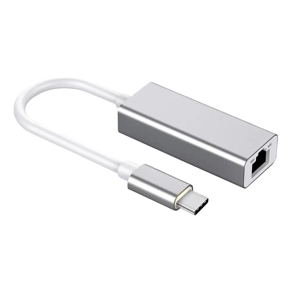 סוג C Gigabit Ethernet מתאם Usb 3.1 רשת כרטיס כדי Rj45 Lan 10/100/1000 Mbps חיצוני עבור Windows 10 אביזרי מחשב