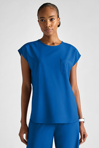 Ensemble de tenue médicale extensible pour <span class=keywords><strong>femme</strong></span>, uniforme médical à manches courtes avec <span class=keywords><strong>pantalon</strong></span> de jogging, vêtements de travail élégants pour salon de beauté et clinique dentaire - Product Image 2