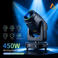 Projecteur de scène mobile personnalisé 450W avec motifs graphiques riches, projecteur de scène mobile à faisceau