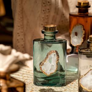 زجاجة عطر خشبية مستدامة سعة 180 مل للصنع اليدوي، زجاجة كهرمانية صديقة للبيئة خالية من الكحول للزيوت العطرية مع صندوق هدايا أسود - Product Image 4