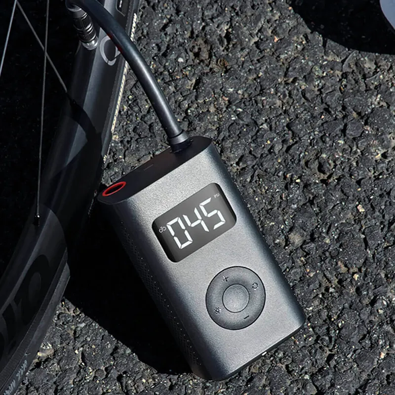 XiaomiMijiaワイヤレスポータブルエアポンプ1Sホイールインフレーター自転車用オートバイタイヤ電気圧力検出デジタルモニター