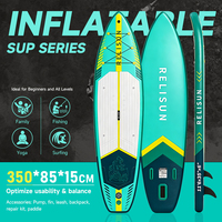 Accessoire de planche à pagaie gonflable (SUP) de 11,6 pieds en PVC, matériau cousu, pour skateboard, vente en gros OEM