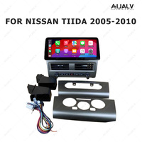 Aijia Factory Iron Gray 2005-2010 pour Nissan Tiida Carplay Stereo Harness 12.3IN Manual AC/Auto Mask Frame Canbus Cable
