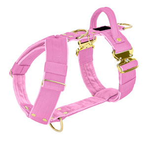 プレミアム アジャスタブル ペット ハーネス ベスト フルボディ 人間工学に基づいた ベージュ 犬用ハーネス 快適なパッド付き - Product Image 4