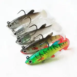 Buy SANLIKE 250 Peices , Artificial Soft Silicone Plastic Simulation  Fishing Fish Lures Worms Baits SF-02(Red) Online at desertcartMalta