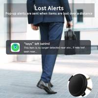 Traceur GPS intelligent certifié MFi pour animaux de compagnie, anti-perte, mini localisateur de clés pour portefeuille, sac, carte, compatible avec Apple Find My Device