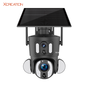 Xcreation-Cámara de seguridad de doble lente alimentada por batería Solar 4G, 6MP, detección humanoide PIR, Ubox IR CMOS, seguimiento automático, tarjeta SD - Product Image 6