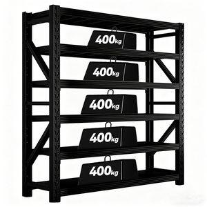 5/6 Layer Heavy Light <strong>Duty</strong> Steel Warehouse Rack Adjustable Industrial Shop Storage 400kg Garage Metal Workshop Shelf - Product Image 1