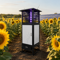 Lampe de surveillance des parasites agricoles solaire IoT LED YONGAGRI, contrôlée par PLC, multi-modes, positionnement par satellite, avec garantie de 5 ans