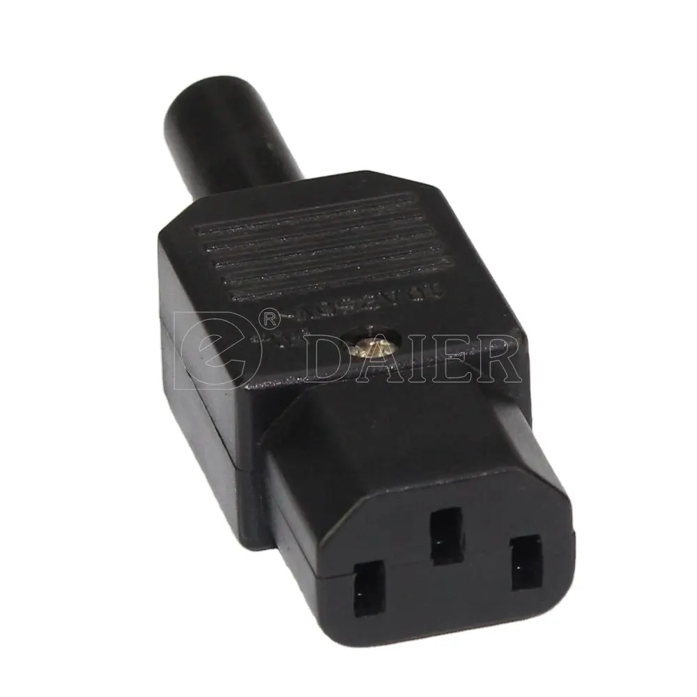 AC 250V 10A IEC 320 C13 Female Plug Power Adapter Connector