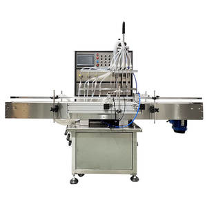 Machine de remplissage de liquides à pompe magnétique à 6 têtes en acier inoxydable, automatique, haute précision, pour bouteilles, 380V - Product Image 1