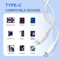 Câble de charge rapide USB C 240W Type C 3A, compatible avec MacBook Samsung, 140W 100W 65W 40W 20W, charge rapide PD QC pour téléphone et ordinateur portable
