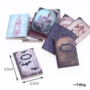 Xicheng maison de poupée <span class=keywords><strong>Mini</strong></span> Simulation classique Flip Book Miniature salon et chambre scène étagère accessoire modèle affichage - Product Image 1