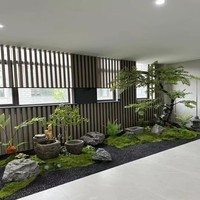 Elegante Alfombra de Musgo Artificial, Tapete de Césped Verde Sintético Realista para Decoración de Bodas, Fiestas y Eventos